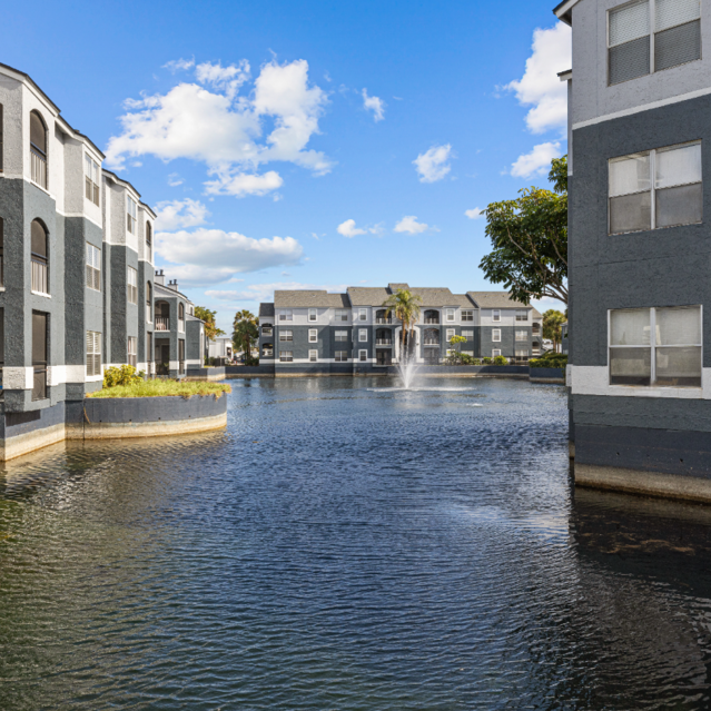 The Park at Veneto - A Scenic View of an Apartment Complex Surrounding